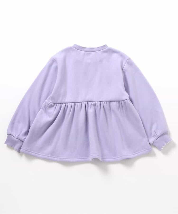 內層搖粒絨荷葉邊刺繡衛衣