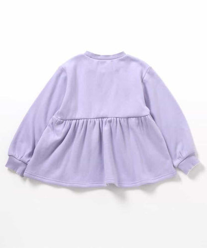 內層搖粒絨荷葉邊刺繡衛衣