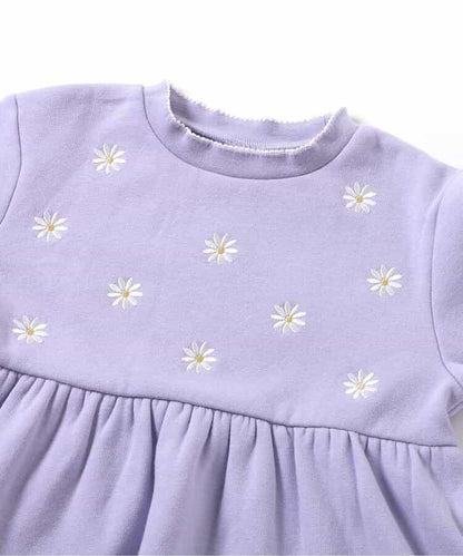 內層搖粒絨荷葉邊刺繡衛衣