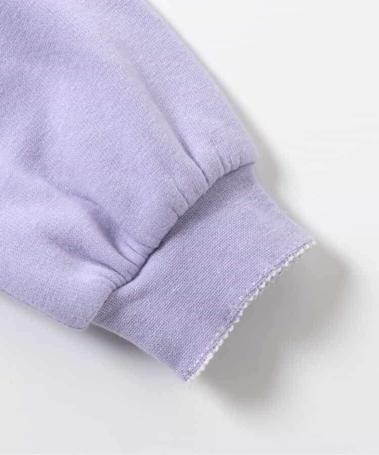 內層搖粒絨荷葉邊刺繡衛衣