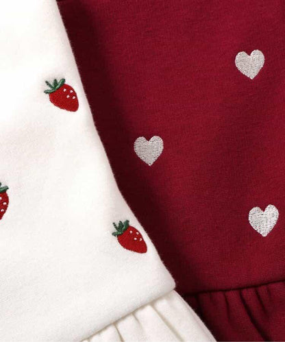 內層搖粒絨荷葉邊刺繡衛衣