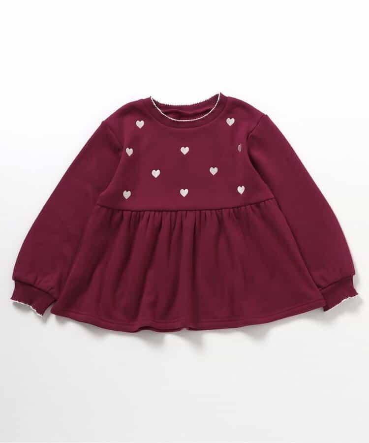 內層搖粒絨荷葉邊刺繡衛衣