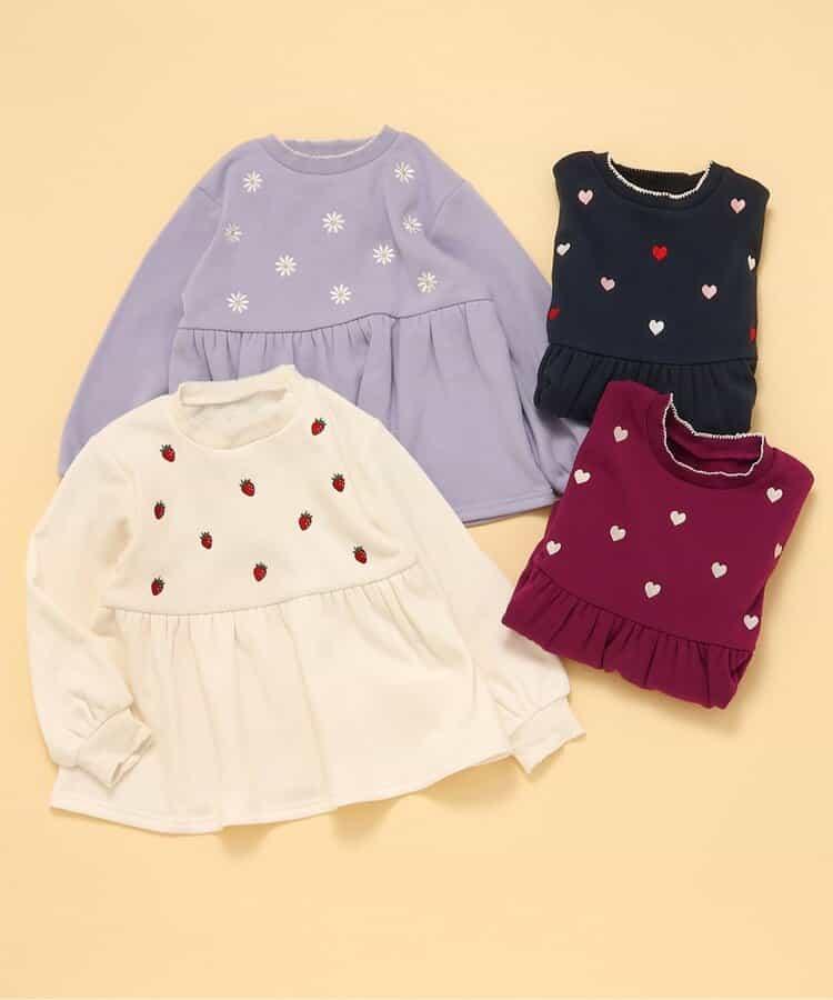 內層搖粒絨荷葉邊刺繡衛衣