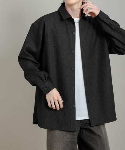 『UR TECH』人字紋常規領襯衫