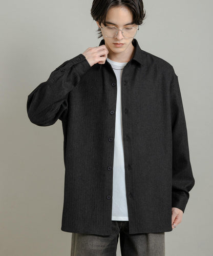 『UR TECH』人字紋常規領襯衫