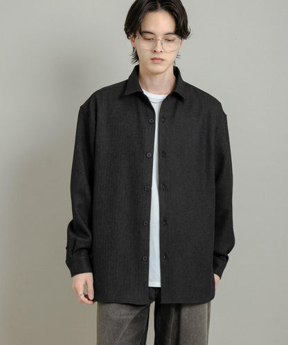 『UR TECH』人字紋常規領襯衫