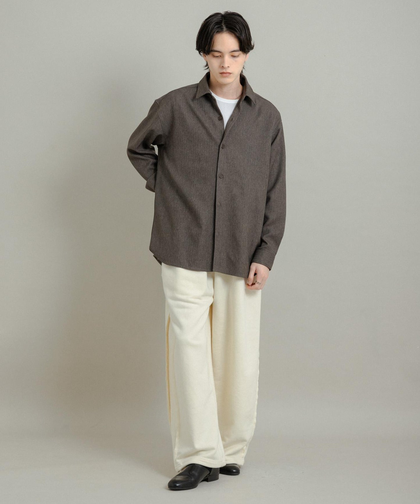 『UR TECH』人字紋常規領襯衫