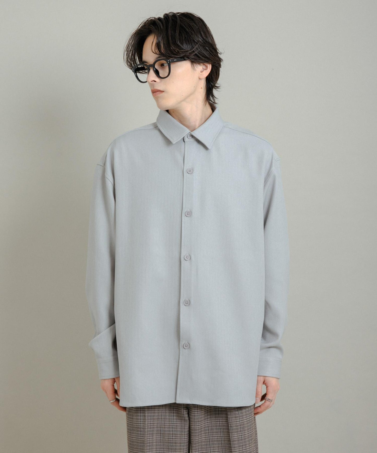 『UR TECH』人字紋常規領襯衫