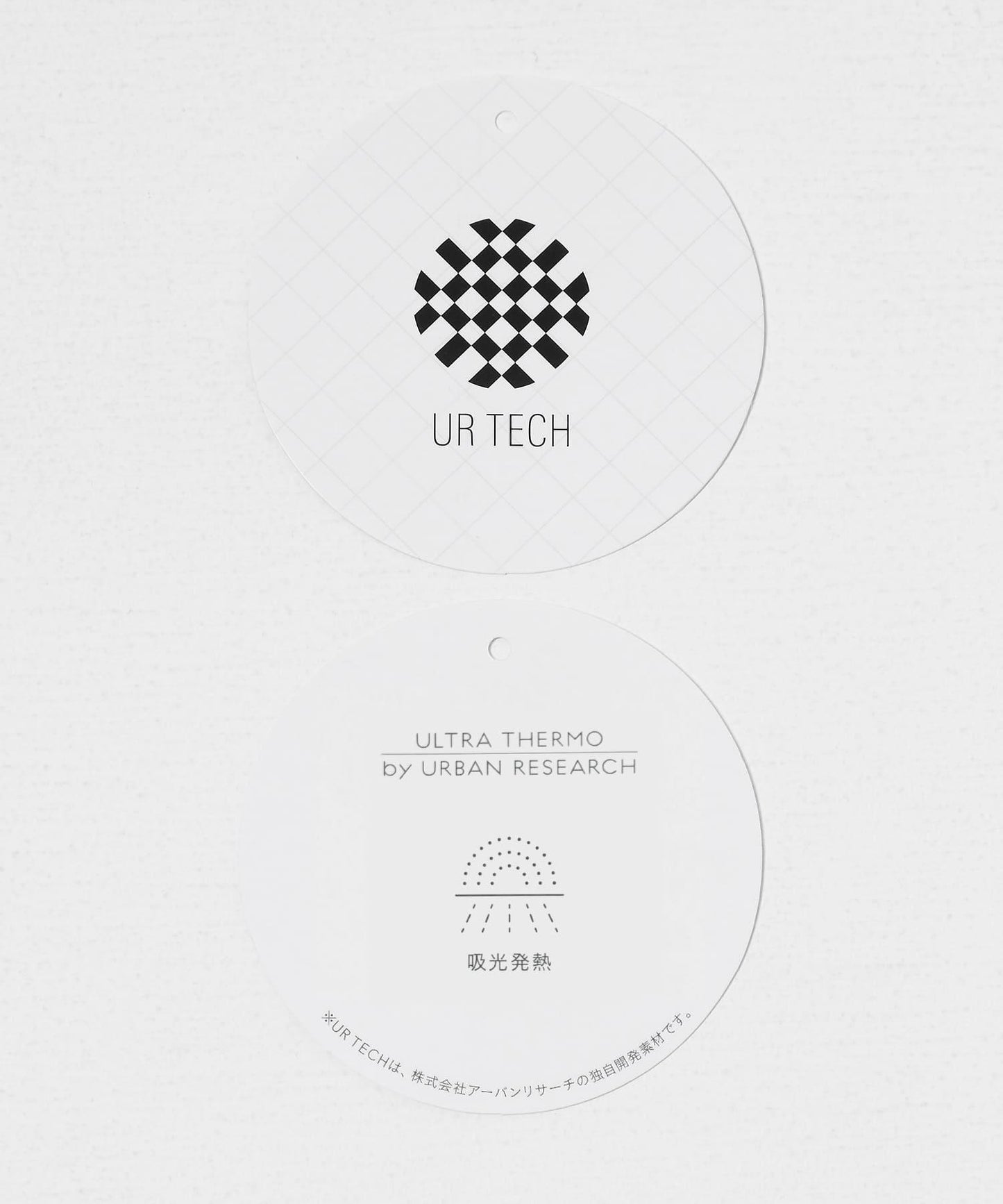 UR TECH 密織華夫 亨利領 長袖T恤