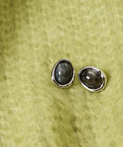 清新感透明寶石耳環