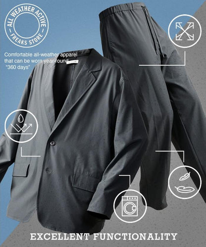 全氣候運動服 舒適版型 旅行套裝/夾克/寬鬆長褲