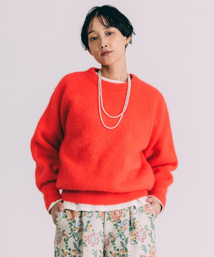 毛絨針織套頭衫