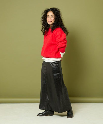 毛絨針織套頭衫