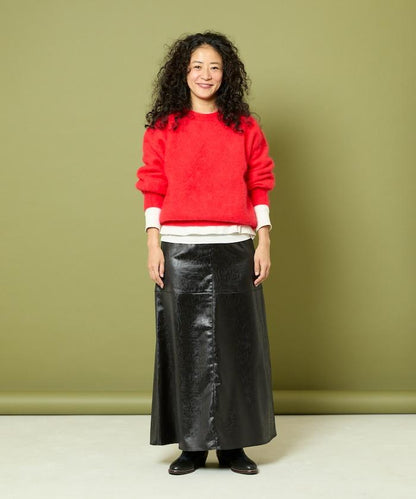 毛絨針織套頭衫