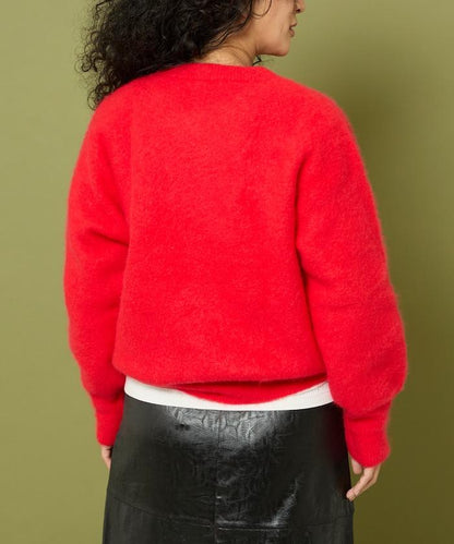 毛絨針織套頭衫