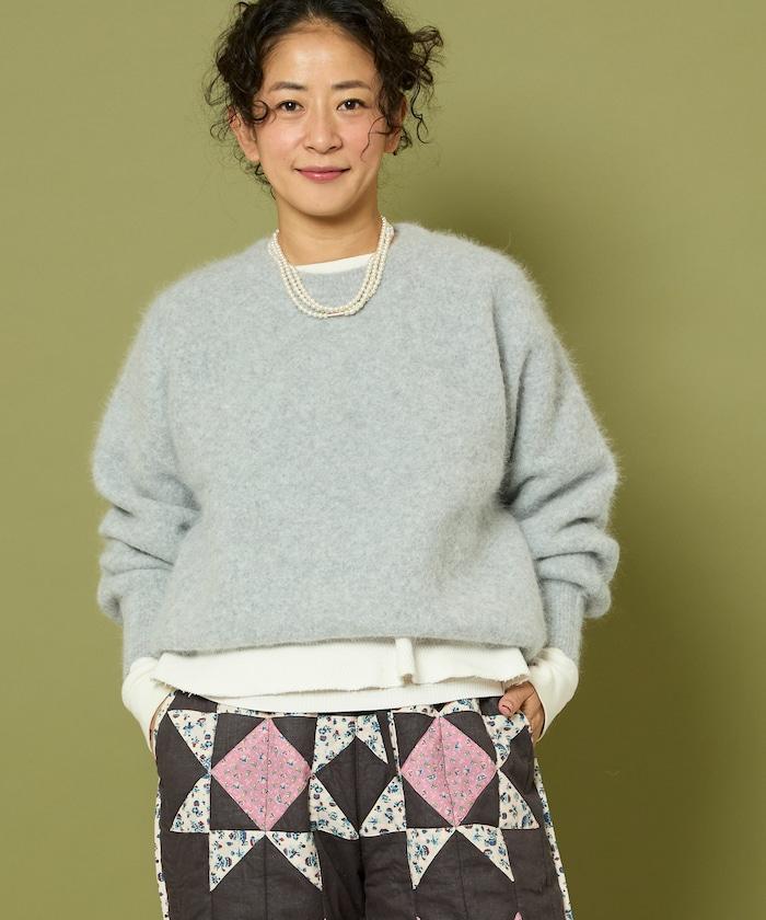 毛絨針織套頭衫