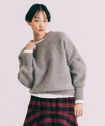 毛絨針織套頭衫