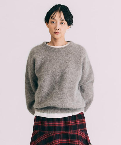 毛絨針織套頭衫