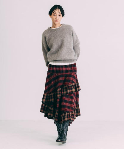 毛絨針織套頭衫