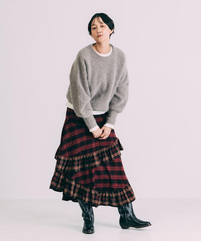 毛絨針織套頭衫