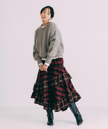 毛絨針織套頭衫