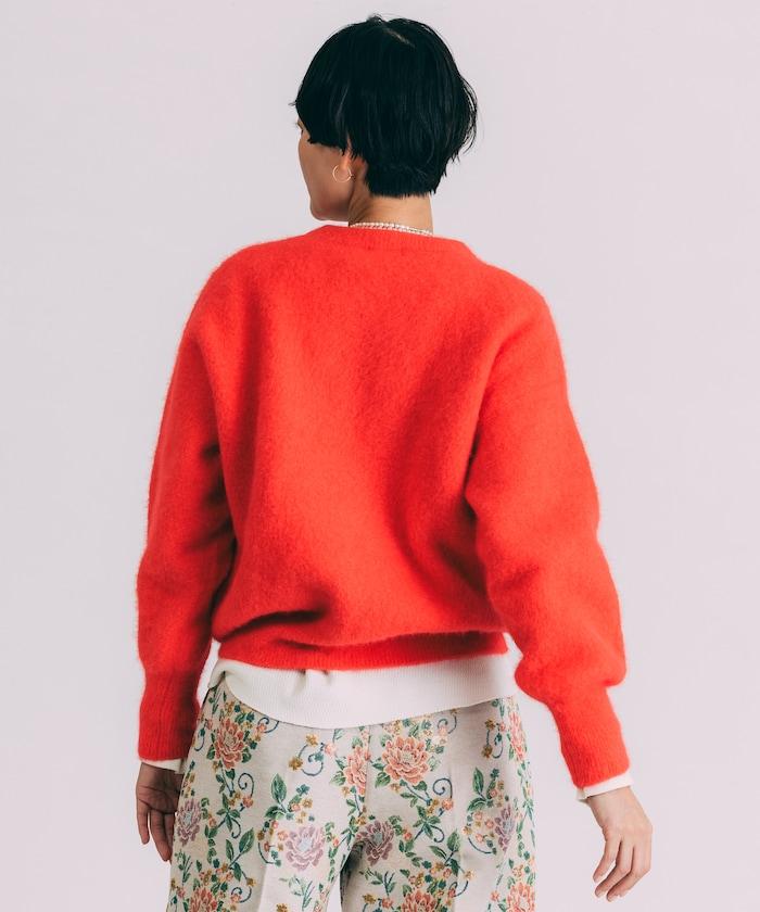 毛絨針織套頭衫