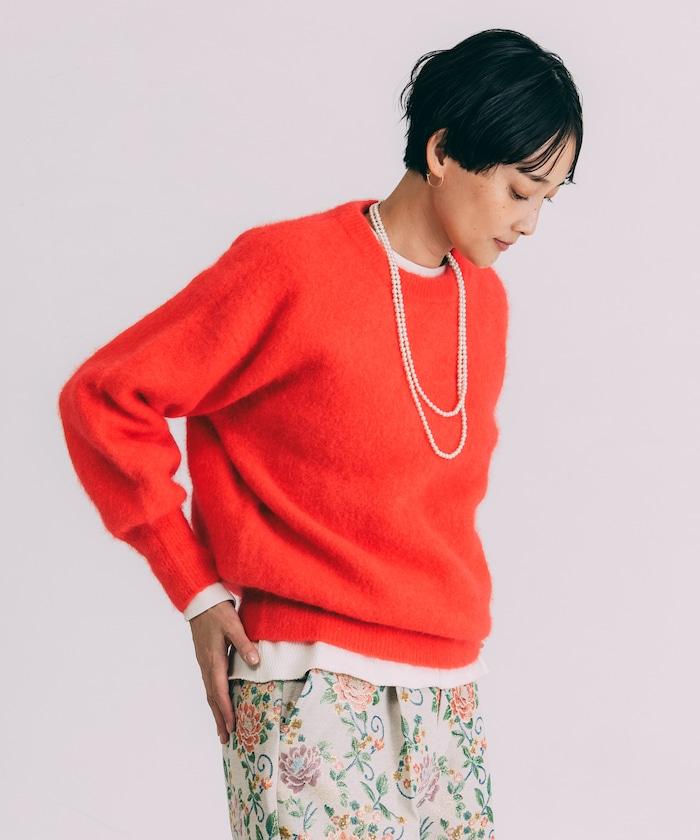 毛絨針織套頭衫