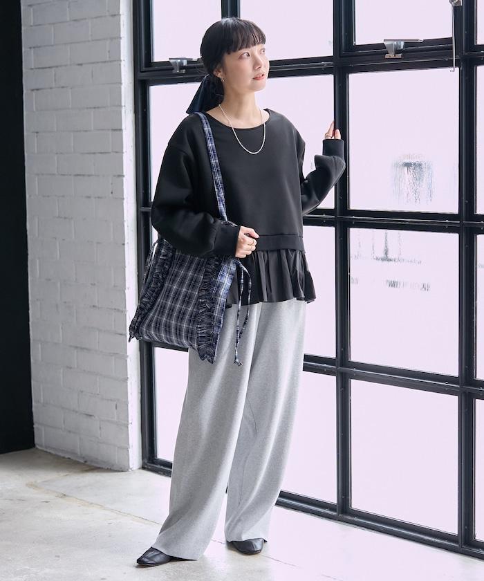 加絨拼接襯衫衛衣