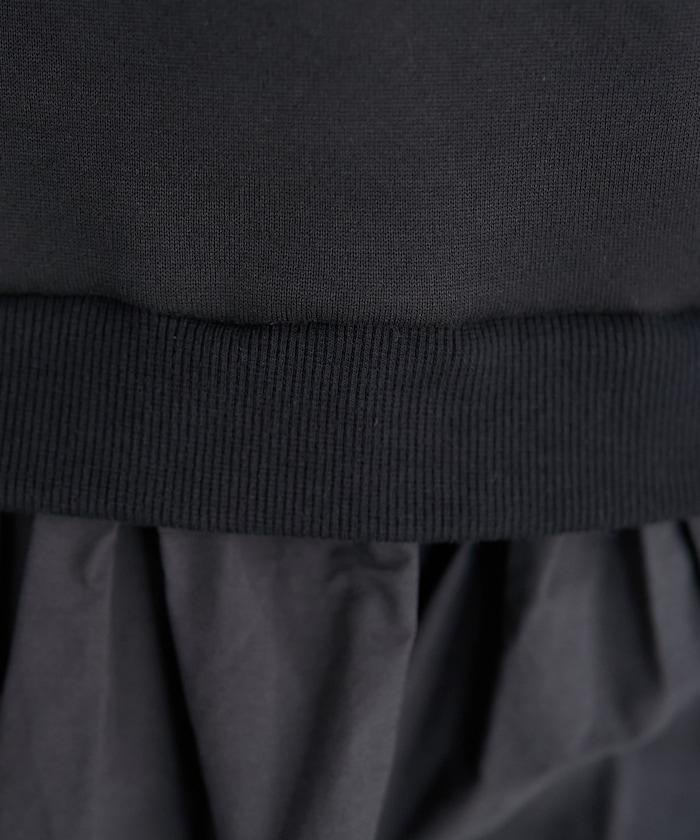 加絨拼接襯衫衛衣