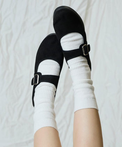 人造皮革瑪麗珍鞋 [23~28cm] / 帶扣鞋 【限量】