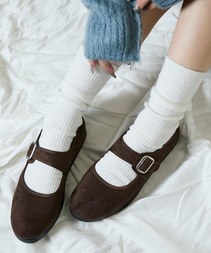 人造皮革瑪麗珍鞋 [23~28cm] / 帶扣鞋 【限量】