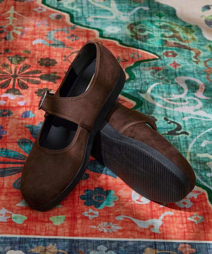 人造皮革瑪麗珍鞋 [23~28cm] / 帶扣鞋 【限量】