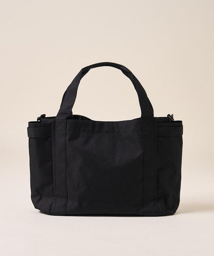 中號多口袋D防潑水托特包提花肩帶