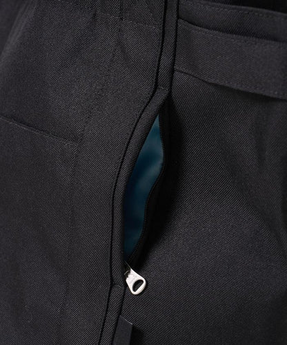 中號多口袋D防潑水托特包提花肩帶