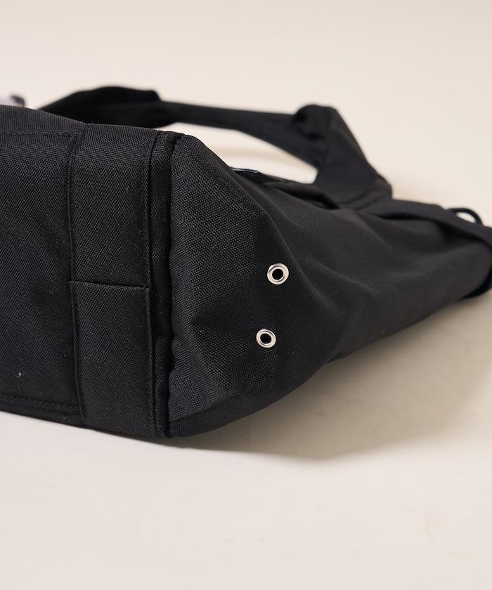 中號多口袋D防潑水托特包提花肩帶