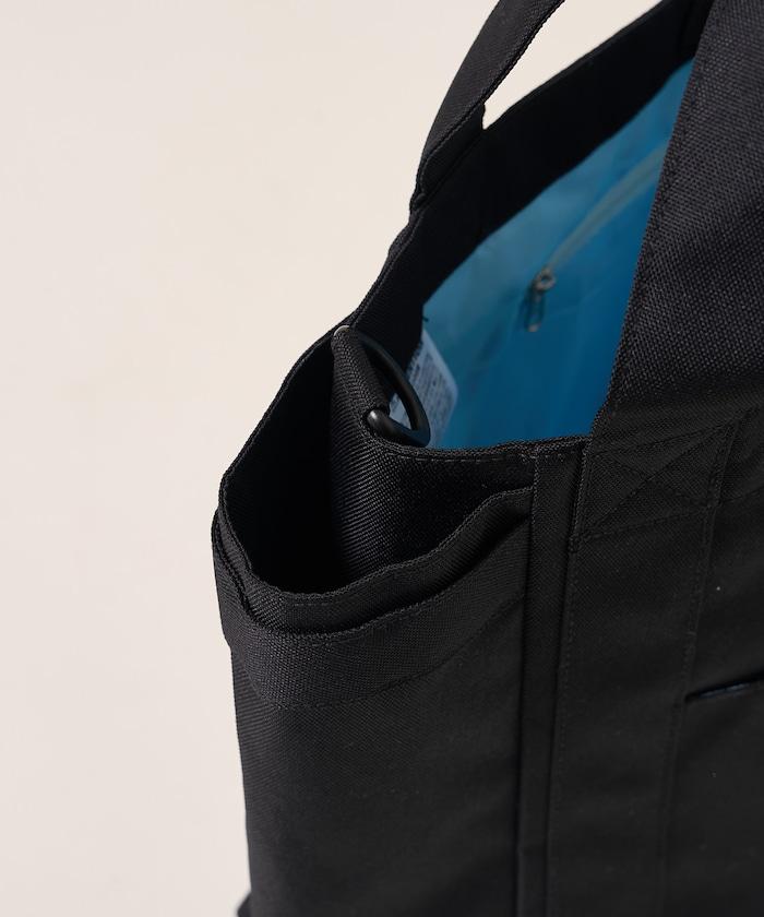 中號多口袋D防潑水托特包提花肩帶