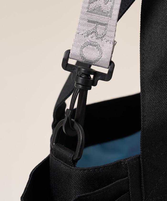 中號多口袋D防潑水托特包提花肩帶