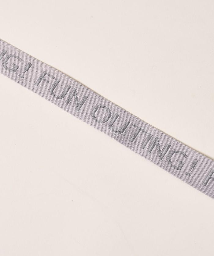 中號多口袋D防潑水托特包提花肩帶