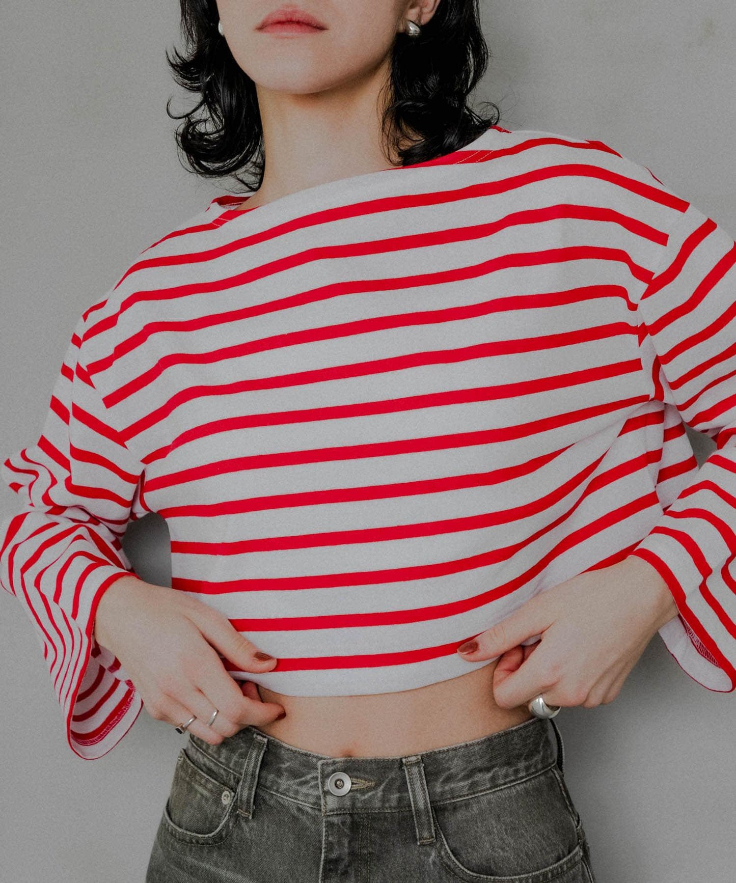 『聯名』Le minor×UR 條紋短款T恤