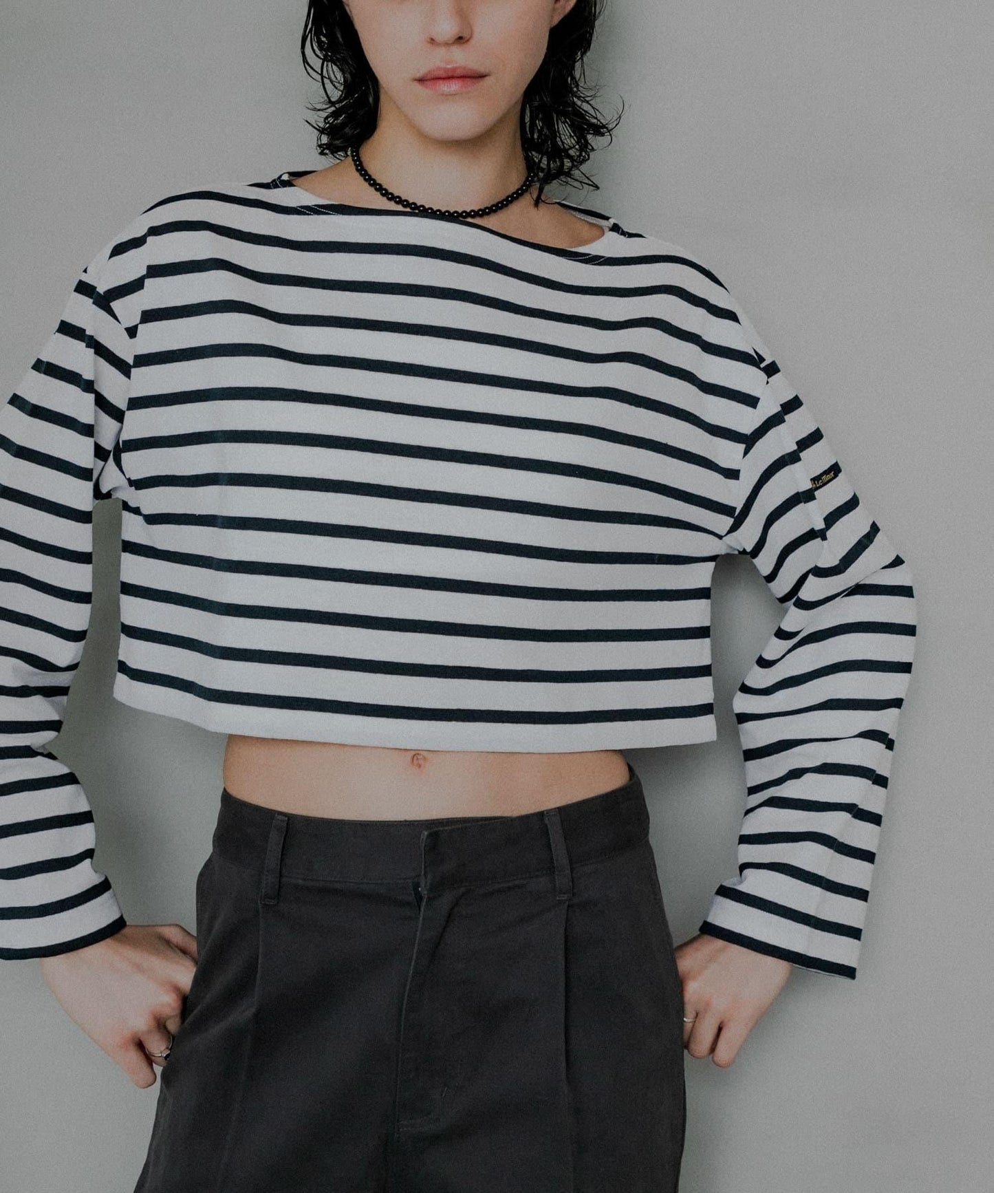 『聯名』Le minor×UR 條紋短款T恤