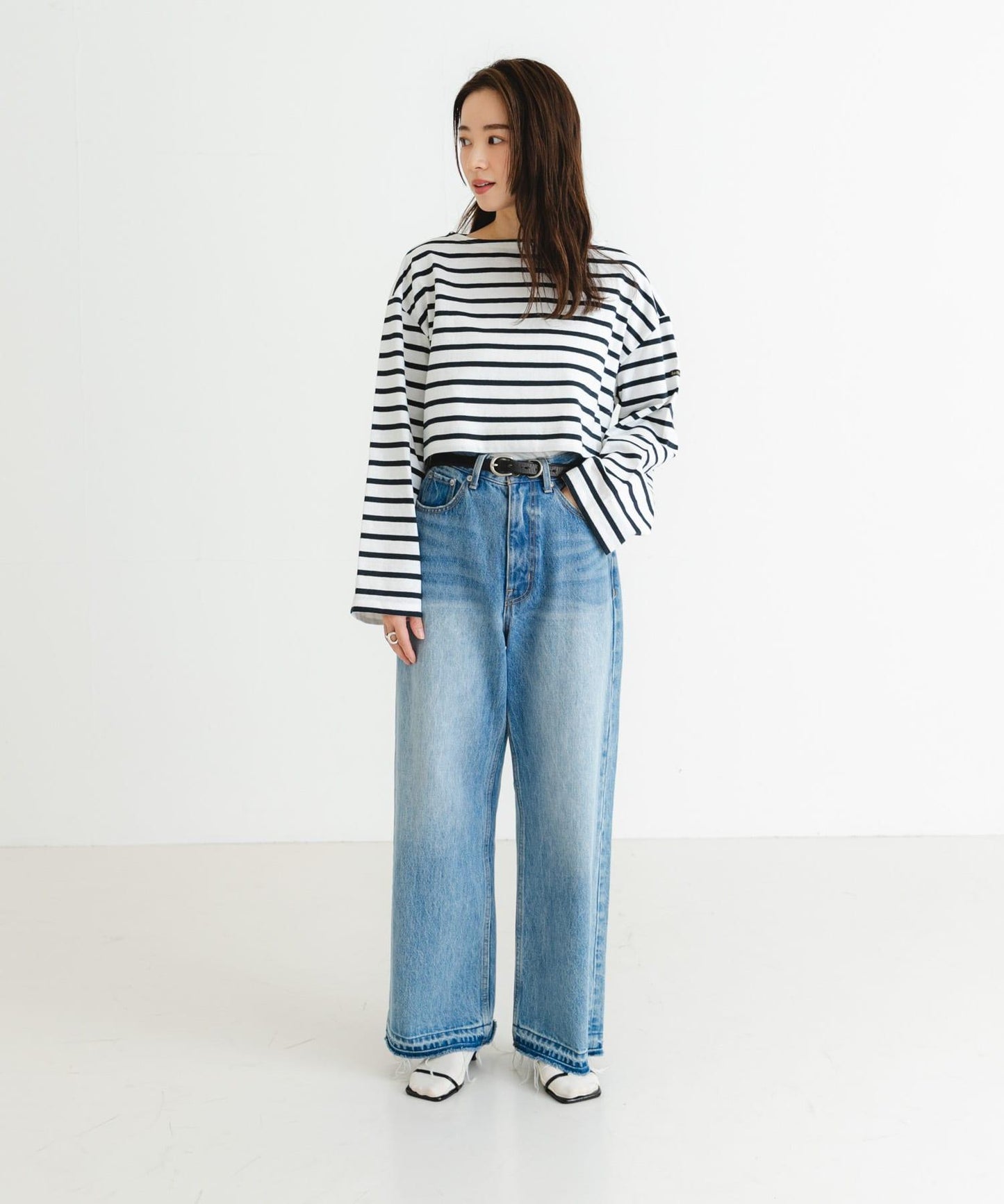 『聯名』Le minor×UR 條紋短款T恤