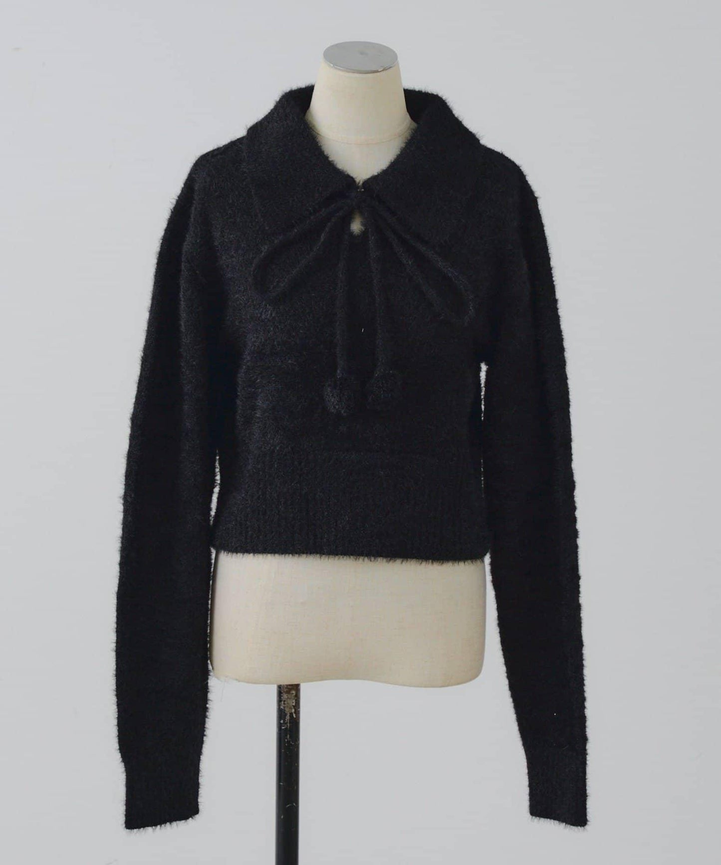 【HolidayCollection】羽毛裝飾針織POLO衫