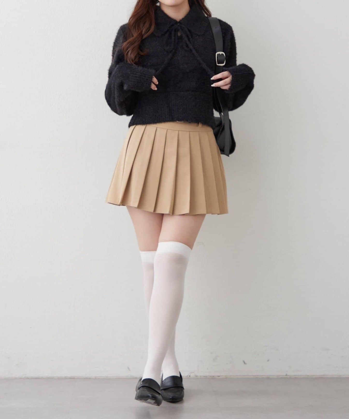 【HolidayCollection】羽毛裝飾針織POLO衫