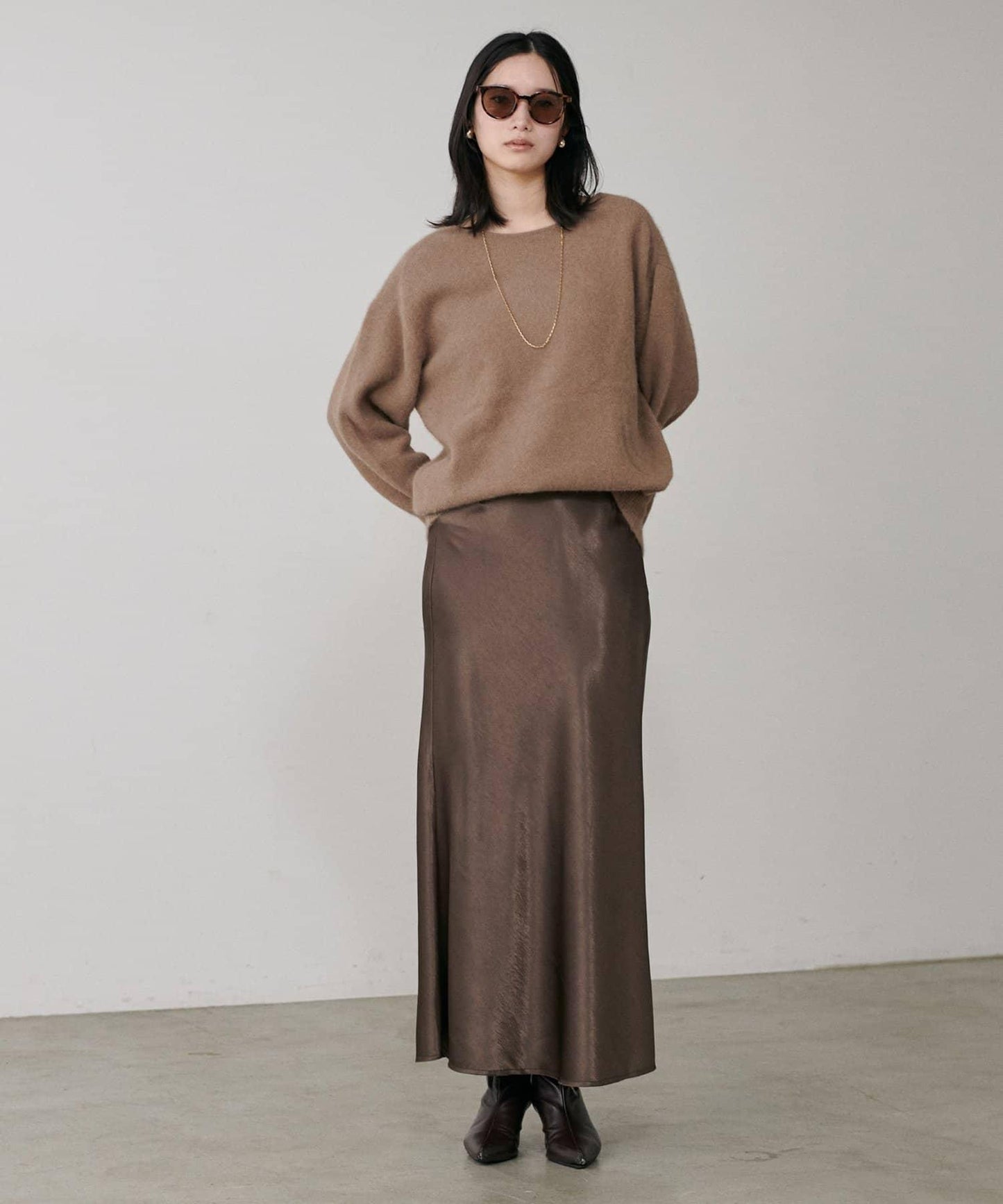 垂感修身半身裙