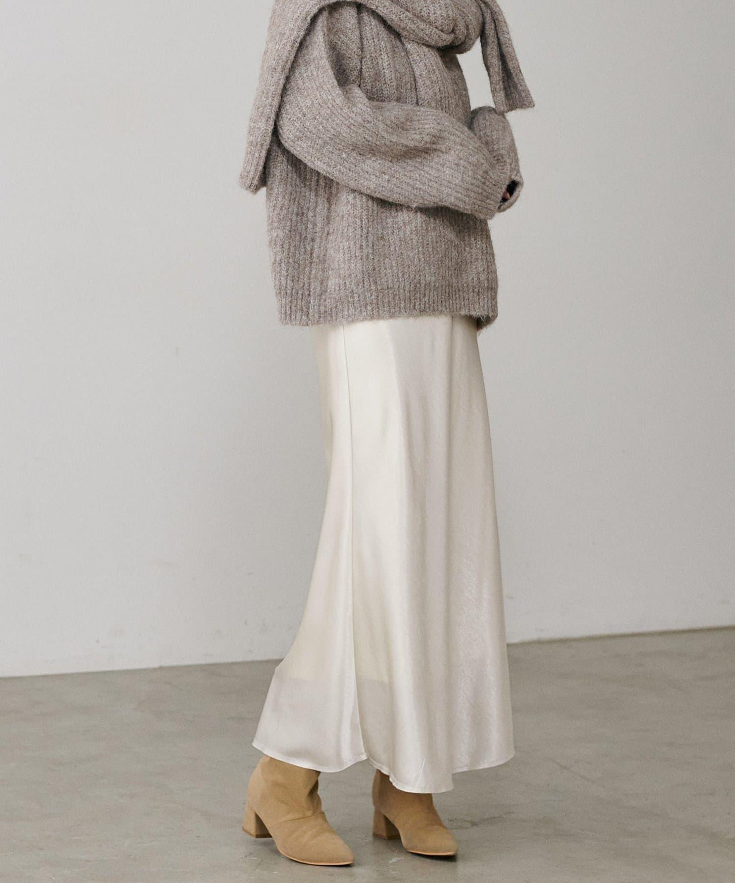 垂感修身半身裙