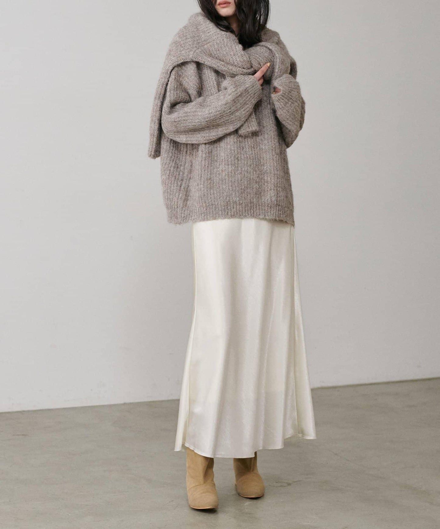 垂感修身半身裙