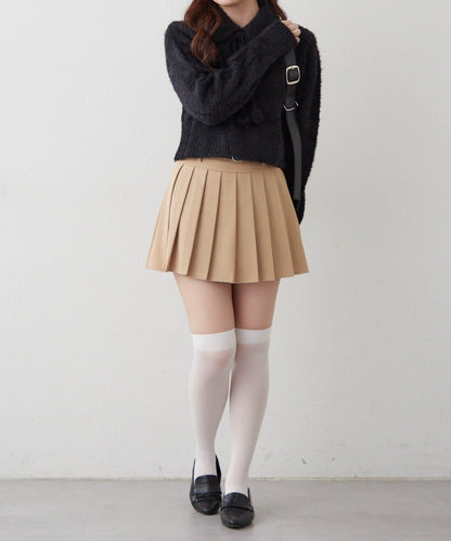 【HolidayCollection】羽毛裝飾針織POLO衫