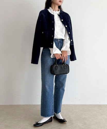 荷葉邊設計襯衫