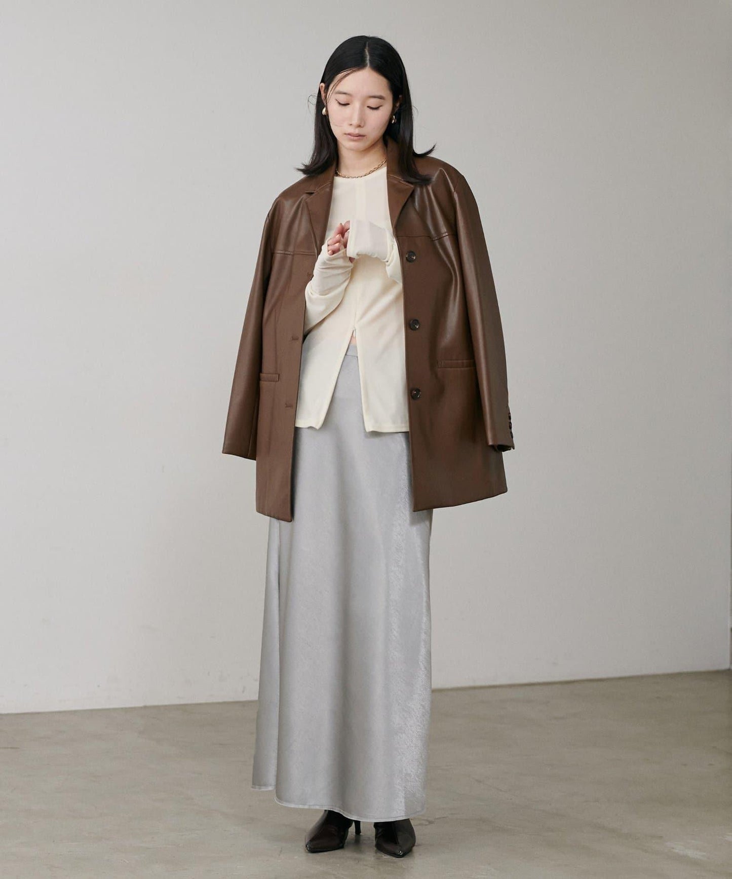 垂感修身半身裙