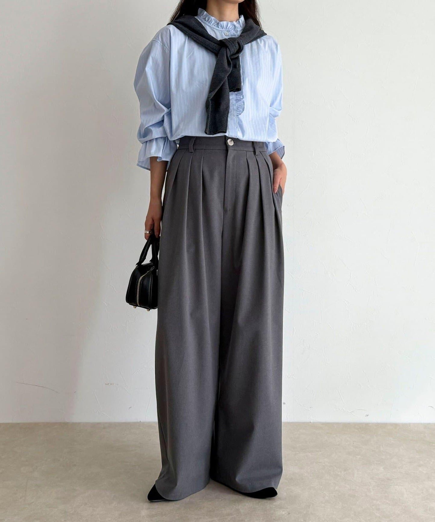 荷葉邊設計襯衫